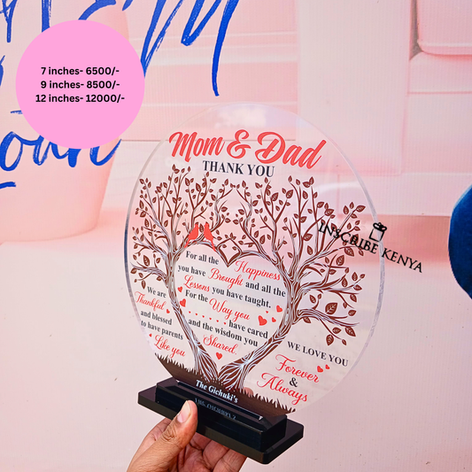 Round Acrylic Thank You Award