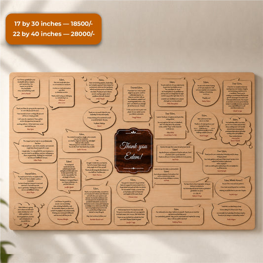 Personalized Tribute Message Board – Farewell, Retirement & Birthday Wall Plaque