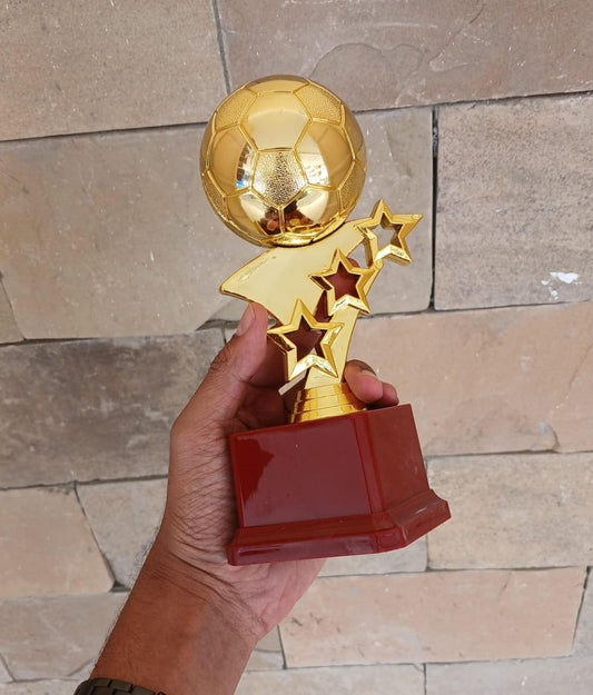 Football Soccer Cup Carved Trophy