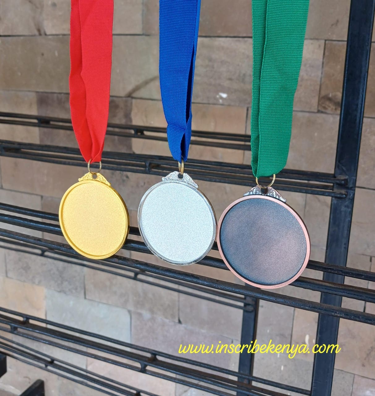 Gold / Silver / Bronze Brass Medals Personalized 6.5cm Diameter