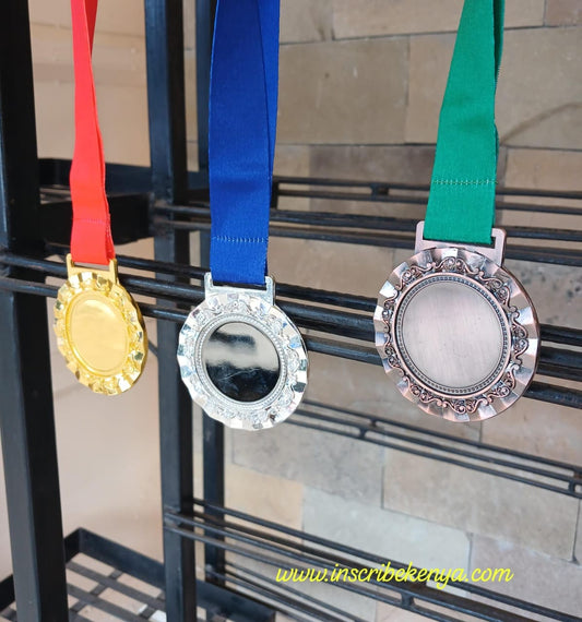 Gold / Silver / Bronze Brass Medals Personalized 6.5cm Diameter