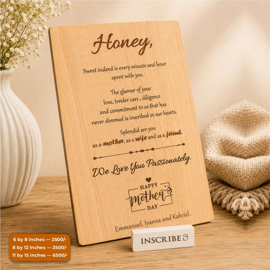 Wooden Mom Plaque