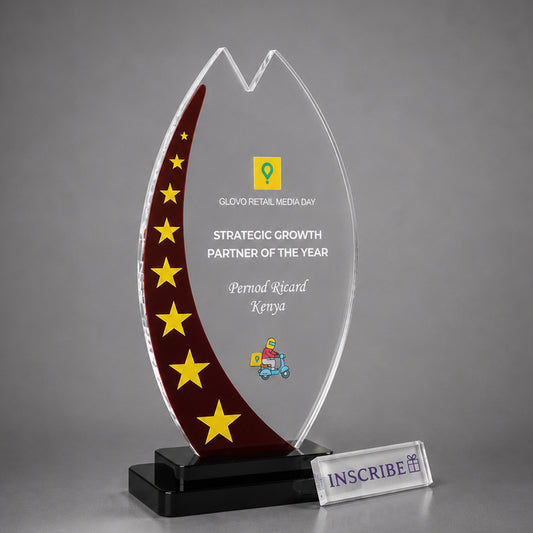 Premium Acrylic Strategic Growth Award Trophy