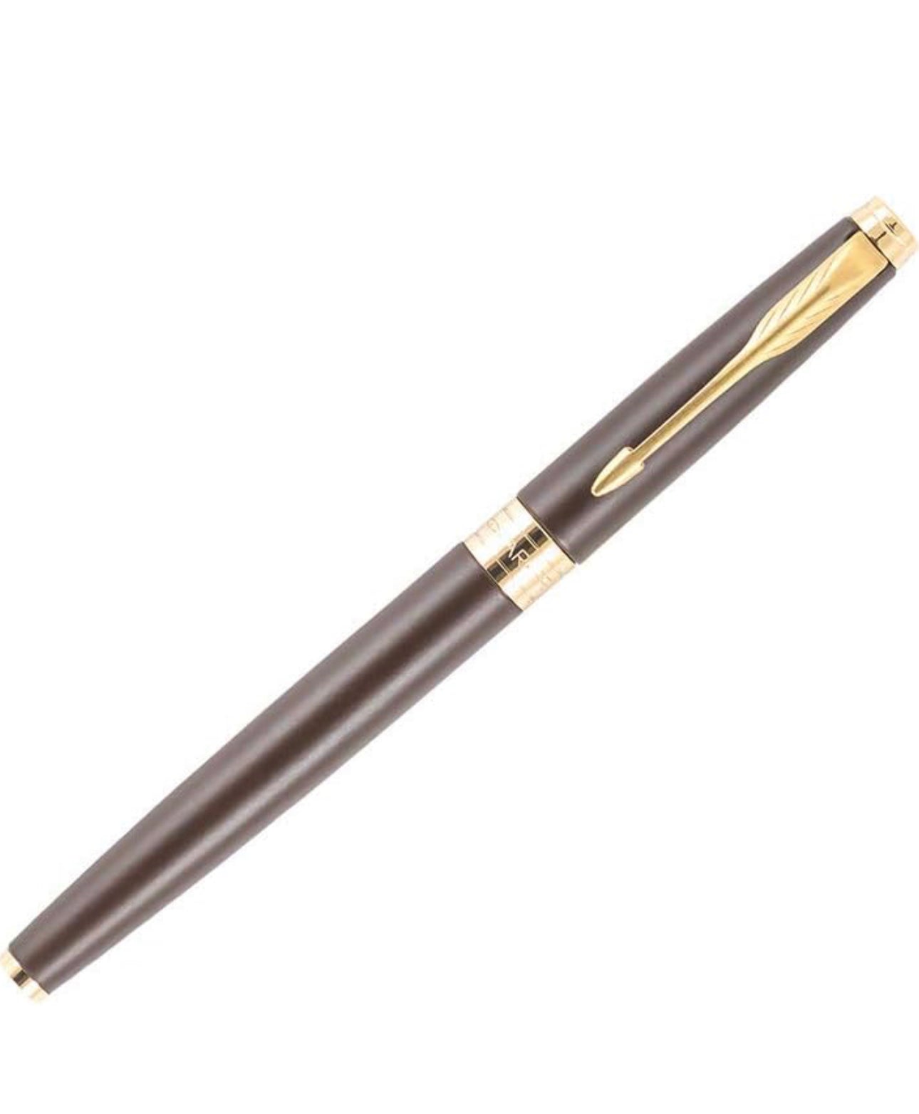 Parker Aster Matt Brown Gold Trim Roller ball Pen