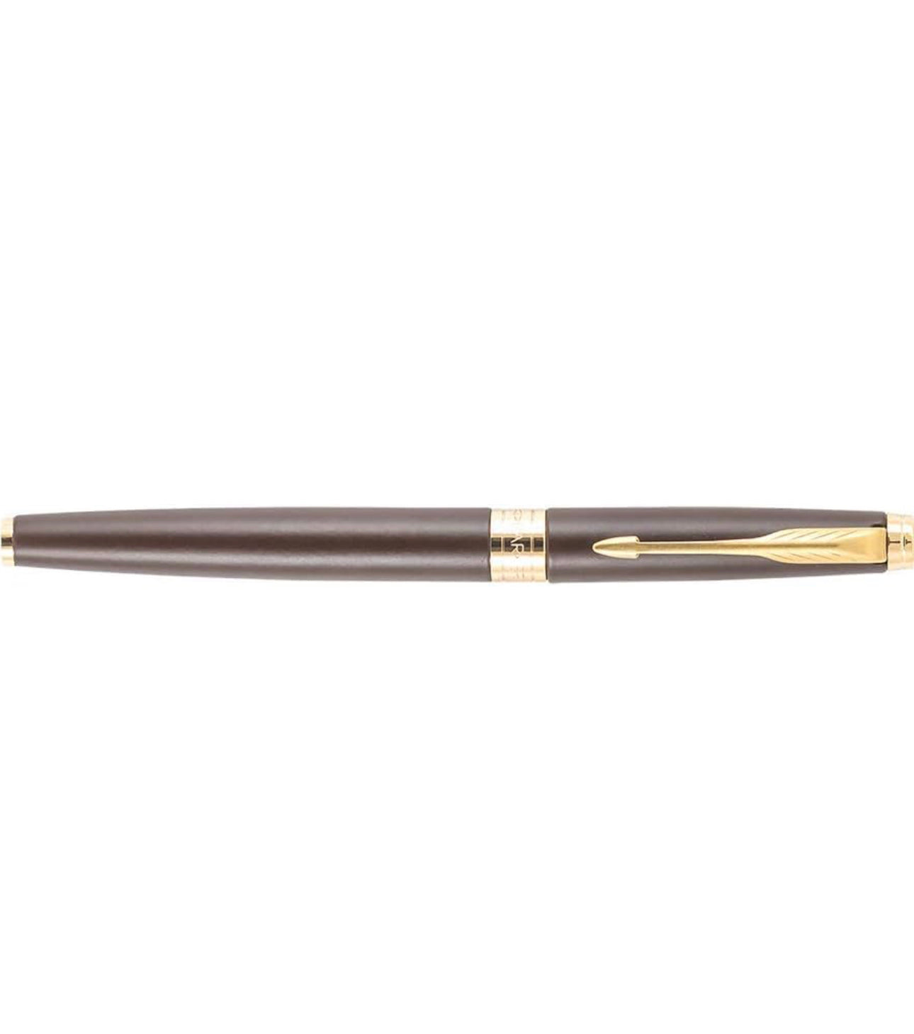 Parker Aster Matt Brown Gold Trim Roller ball Pen