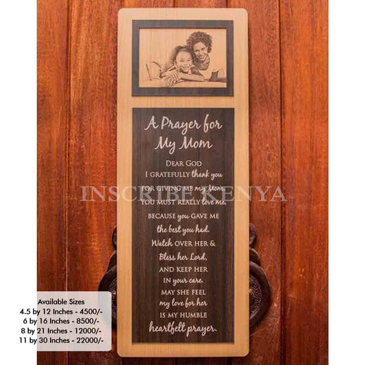 Wooden Layered Inscribed Photo Frame PF012