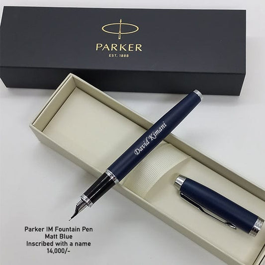 Parker IM Matte Blue Fountain Pen