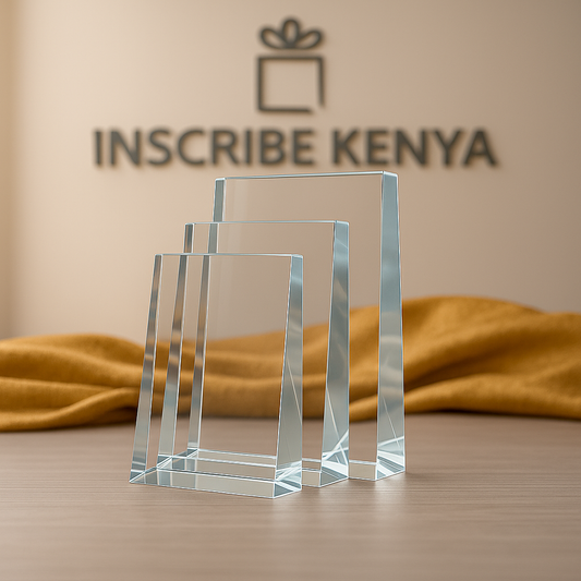 Clarity Tower Crystal Glass Award Trophy