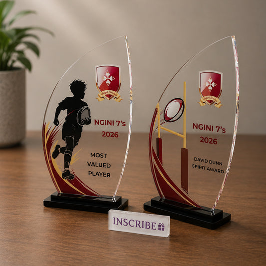 Rugby Sport Acrylic Award Trophy