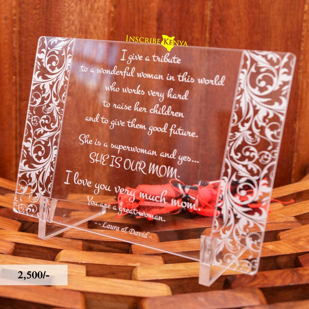 Deep Message Frame Wooden Message Frames – InscribedGiftsKe