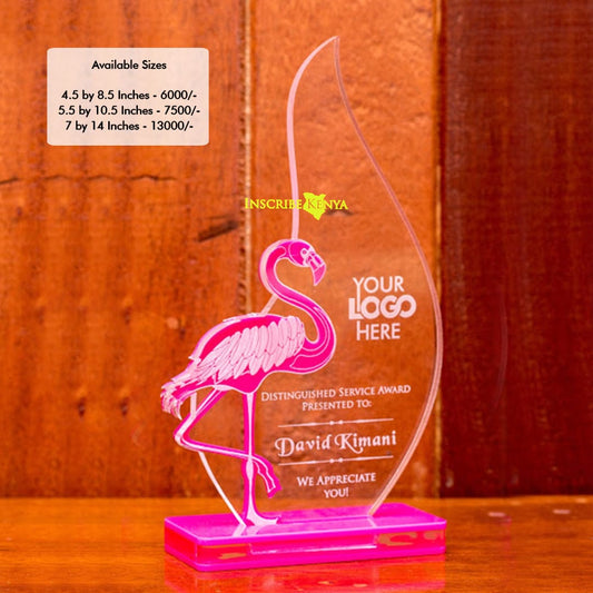 Acrylic Flamingo Award/Tophy Plaque A008