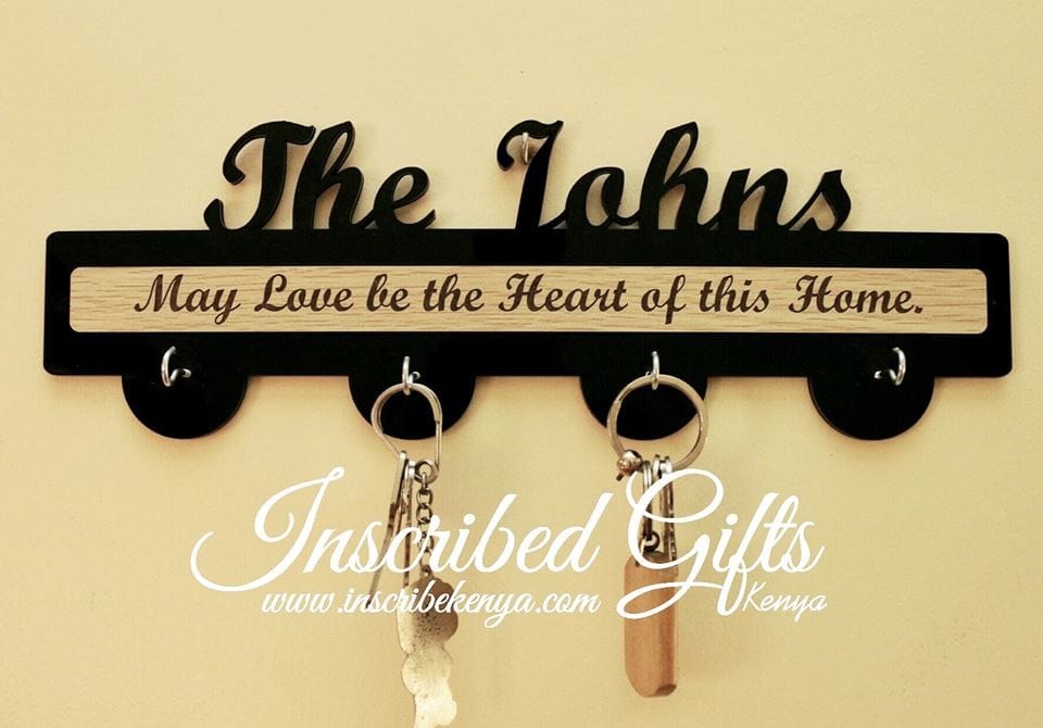 Acrylic Key Organizer (5 Slots) – InscribedGiftsKe