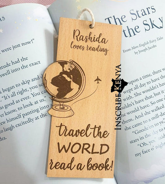 Wooden Globe Bookmark