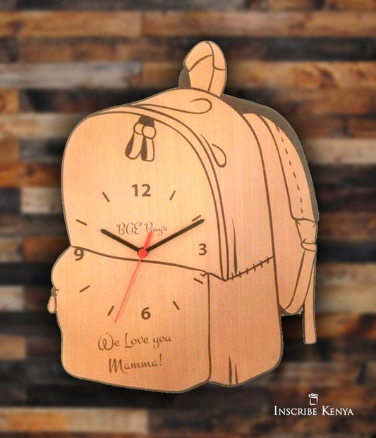 Wooden Bag Clock