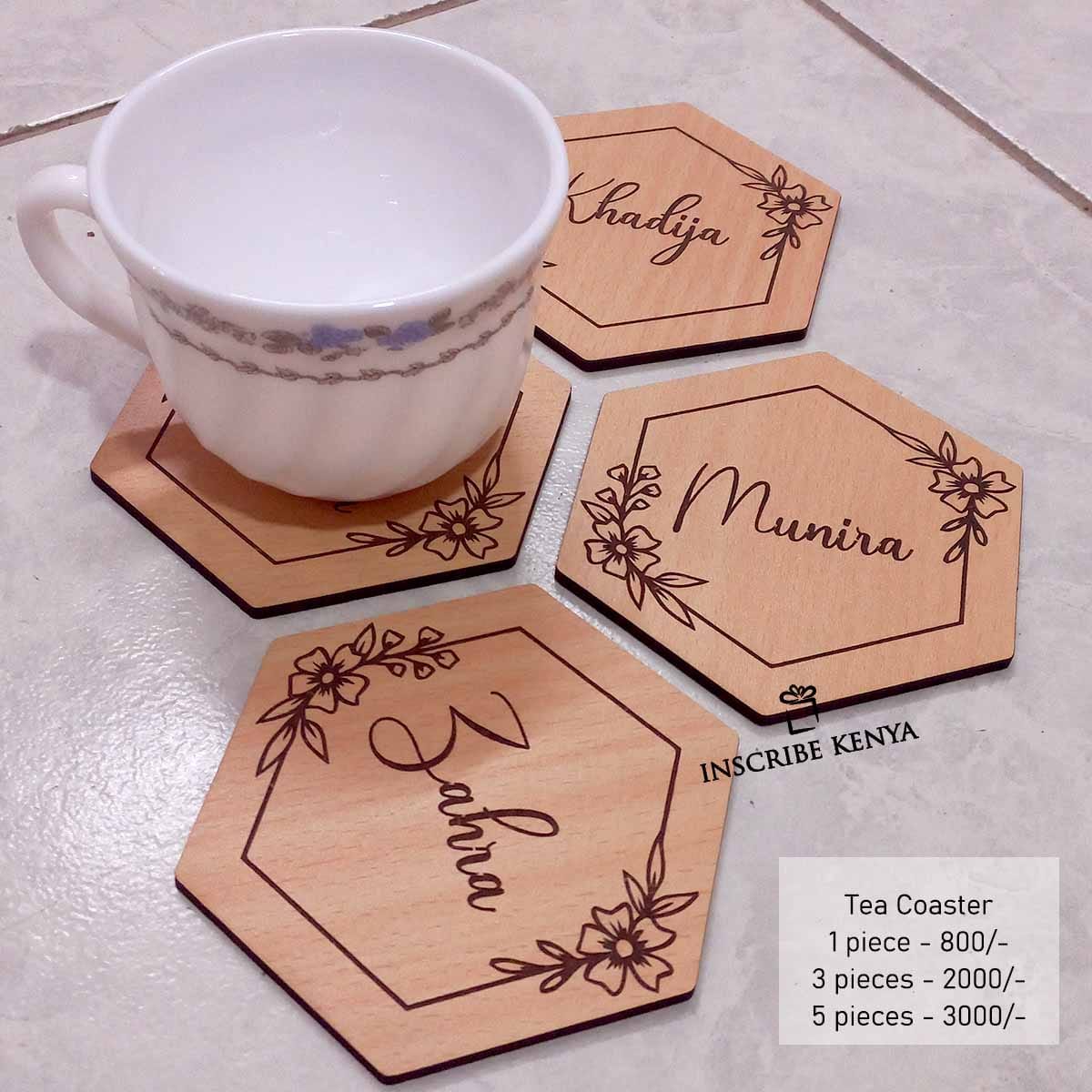 Hexagon Tea Coasters